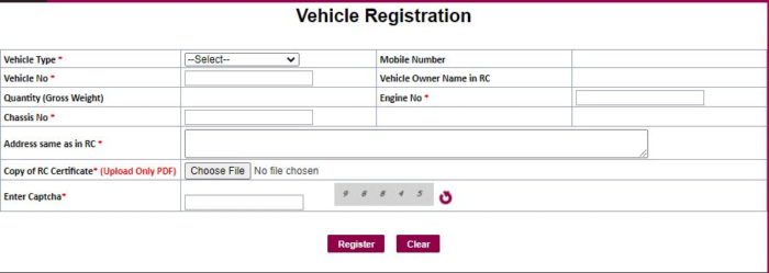 Vehicle Registration