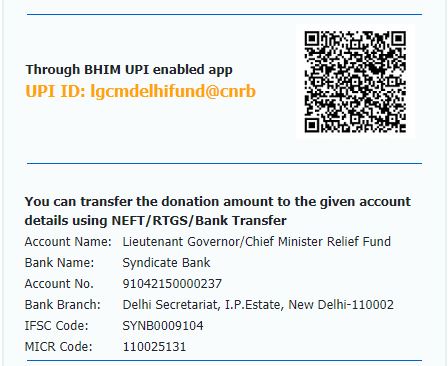 Delhi Government donates