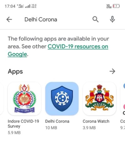 Delhi Corona App