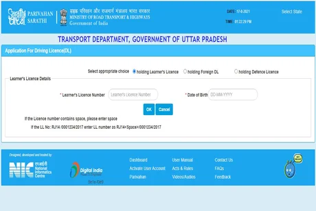 Application For Driving Licence(DL)